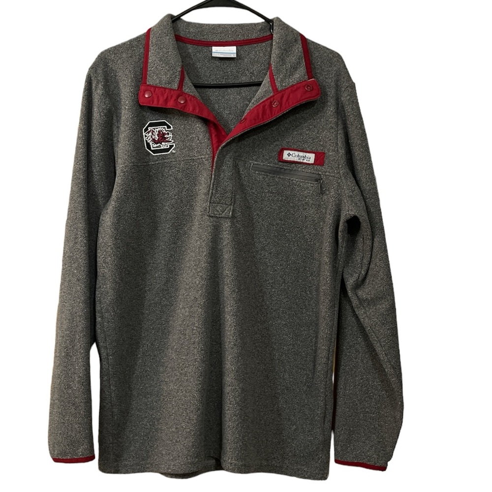 Men’s Columbia PFG Carolina Gamecocks Fleece Pullover